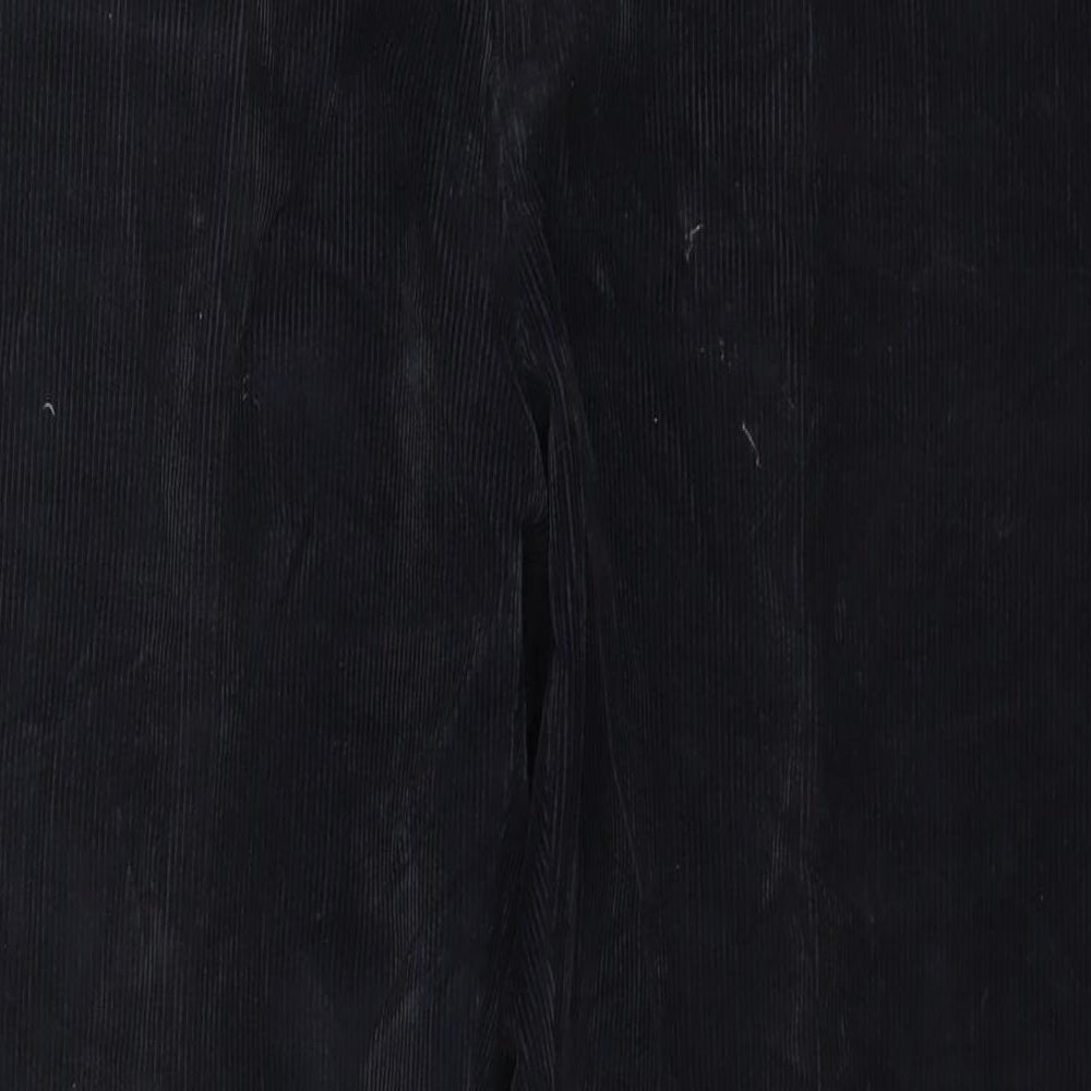 Melka Mens Blue Cotton Trousers Size 39 in L34 in Regular Zip