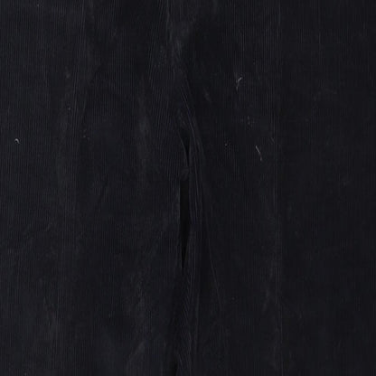 Melka Mens Blue Cotton Trousers Size 39 in L34 in Regular Zip