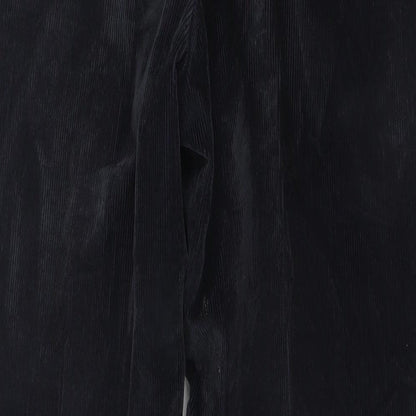 Melka Mens Blue Cotton Trousers Size 39 in L34 in Regular Zip