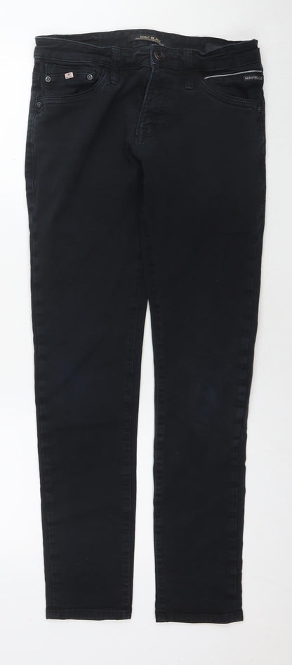 Mavi Jeans Mens Black Cotton Skinny Jeans Size 29 in L32 in Regular Zip