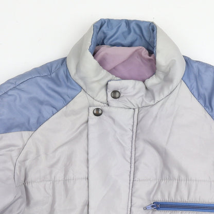Frugi Womens Grey Jacket Size 10 Zip - Unisex