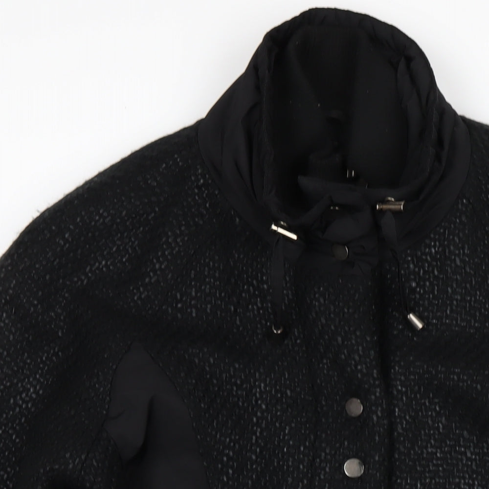 Kello Womens Black Jacket Coat Size 16 Zip