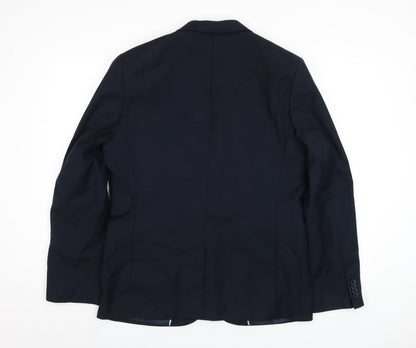 Mens UK Size 42 H&M Regular Blue Suit Jacket
