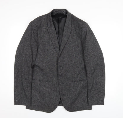 Mens UK Size 40 H&M Regular Grey Suit Jacket