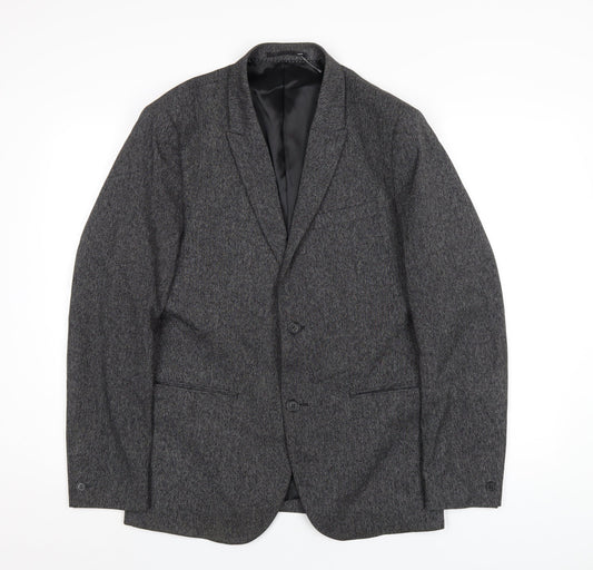 Mens UK Size 40 H&M Regular Grey Suit Jacket