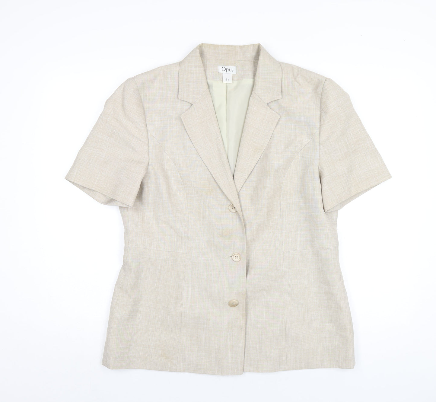 Womens UK Size 14 OPUS Beige Jacket