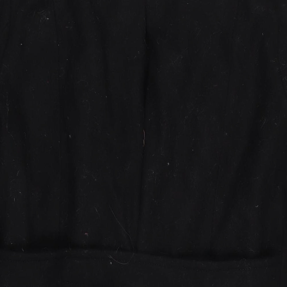 Womens UK Size M VILA Black Overcoat