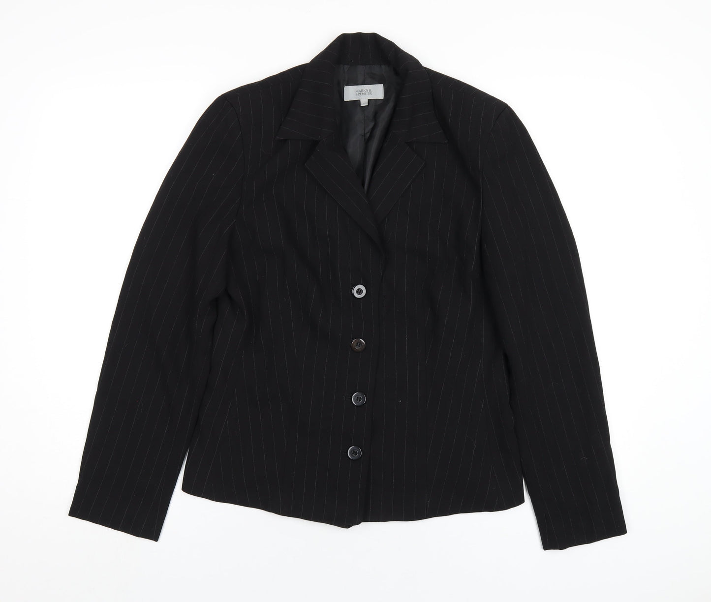 Womens UK Size 12 Marks and Spencer Black Jacket