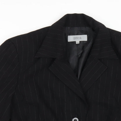 Womens UK Size 12 Marks and Spencer Black Jacket