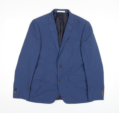 Mens UK Size 36 Burton Regular Blue Suit Jacket