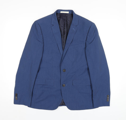 Mens UK Size 36 Burton Regular Blue Suit Jacket