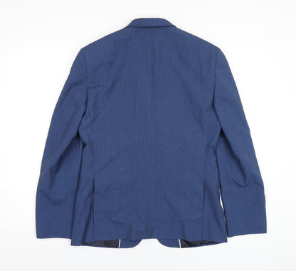 Mens UK Size 36 Burton Regular Blue Suit Jacket