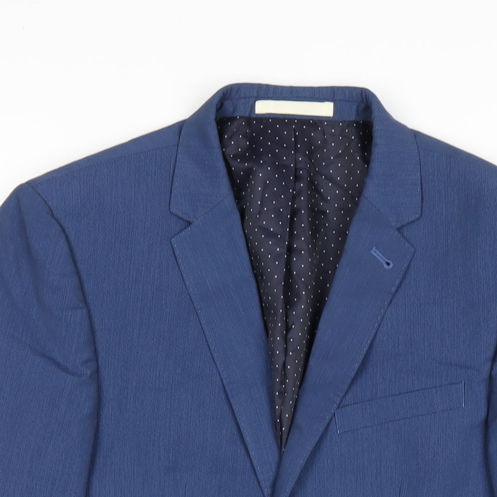 Mens UK Size 36 Burton Regular Blue Suit Jacket