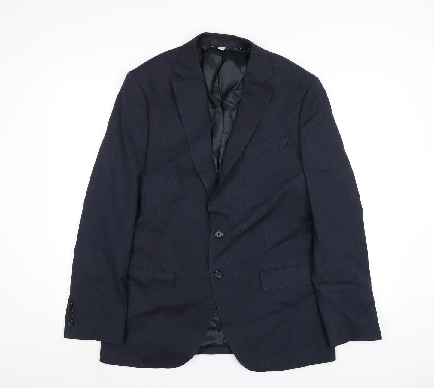 Mens UK Size 40 Marks and Spencer Regular Blue Suit Jacket