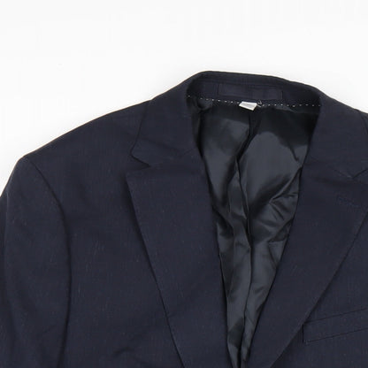 Mens UK Size 40 Marks and Spencer Regular Blue Suit Jacket
