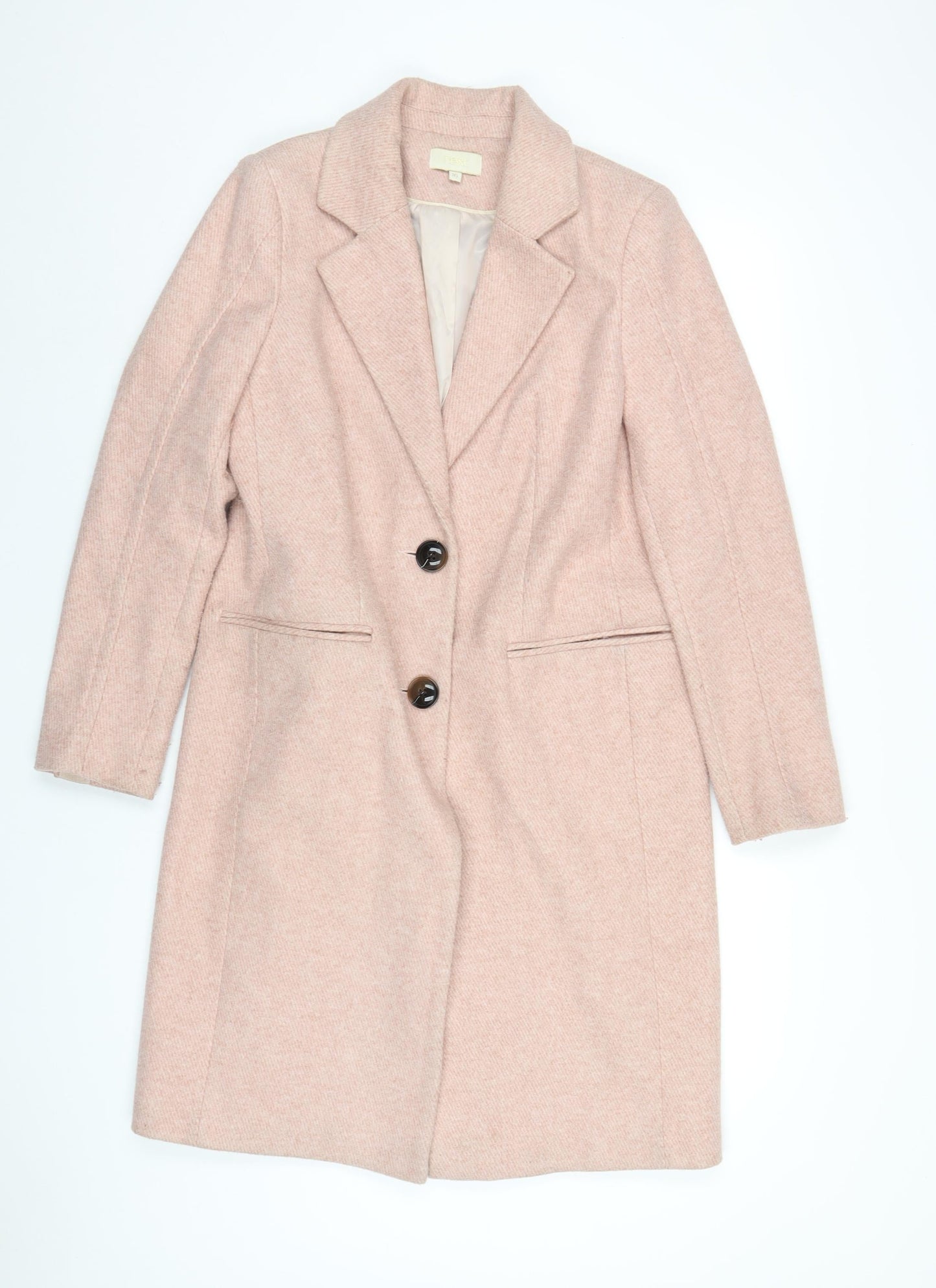 Womens UK Size 10 NEXT Pink Overcoat