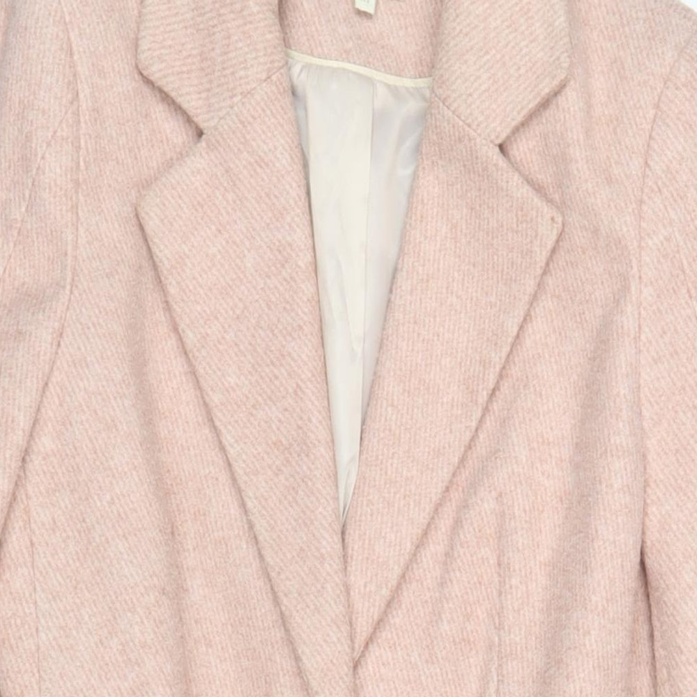 Womens UK Size 10 NEXT Pink Overcoat