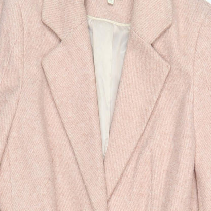 Womens UK Size 10 NEXT Pink Overcoat