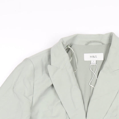 Womens UK Size 14 Marks and Spencer Green Jacket