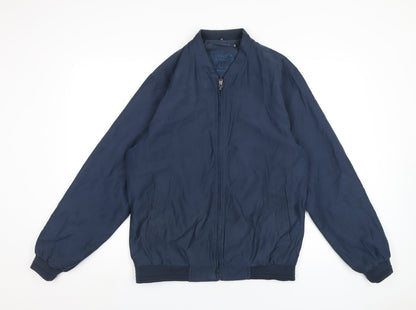 Mens UK Size M Canson Blue Bomber Jacket