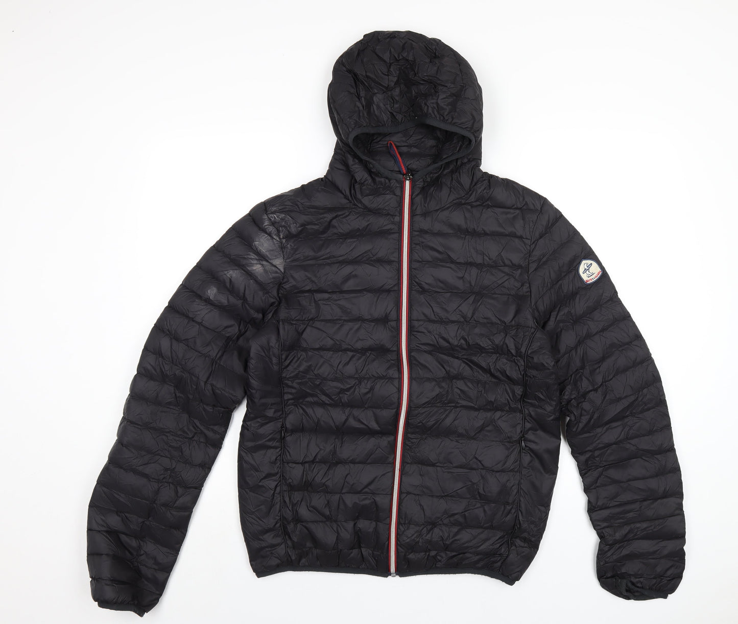 Mens UK Size L Back to Alaska Black Puffer Jacket