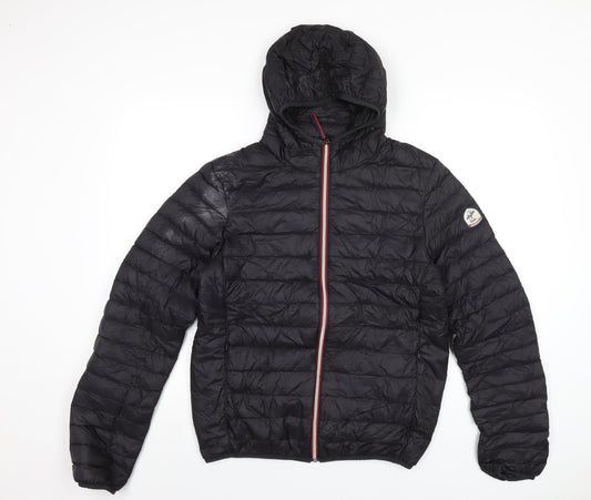 Mens UK Size L Back to Alaska Black Puffer Jacket