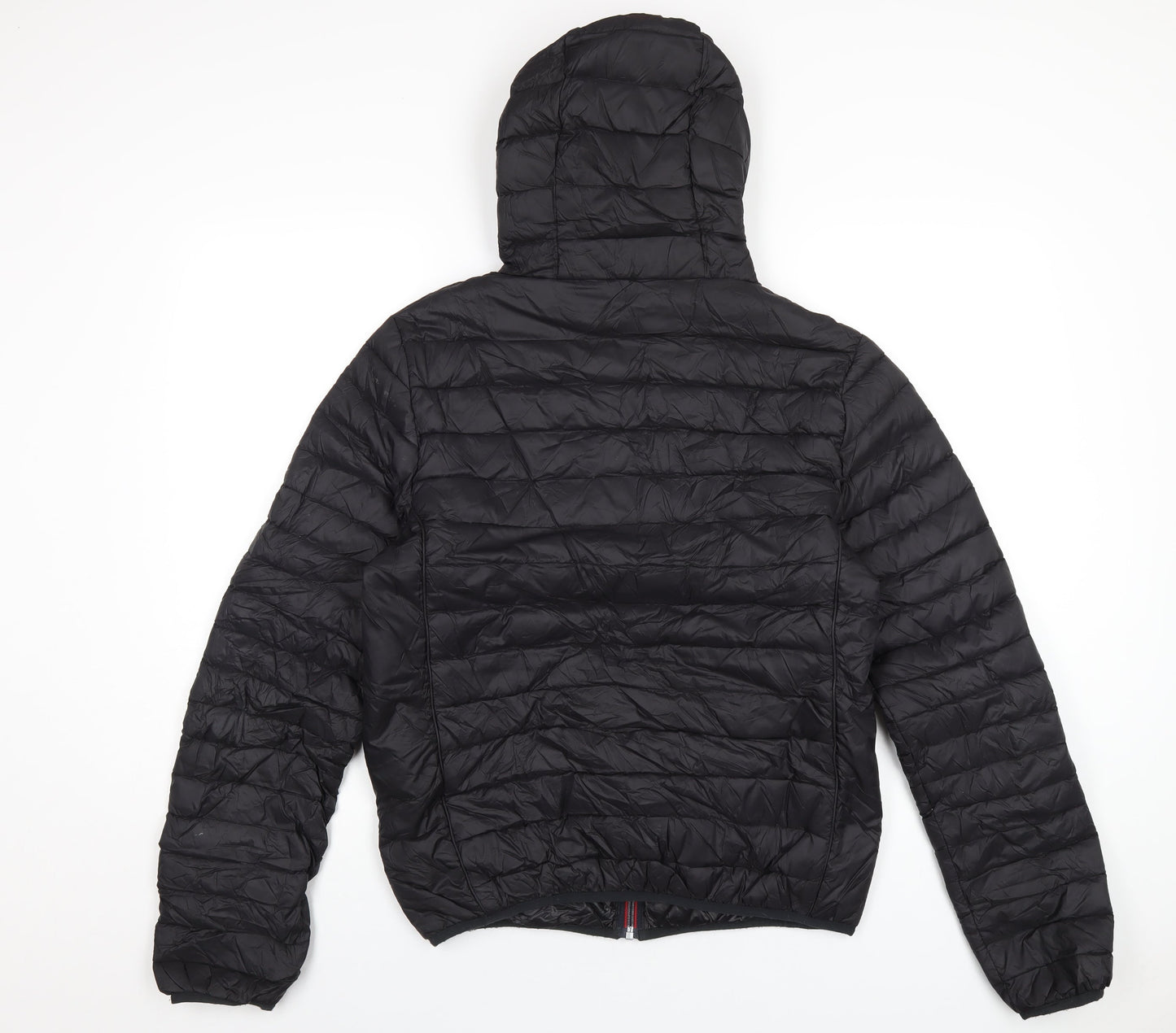 Mens UK Size L Back to Alaska Black Puffer Jacket