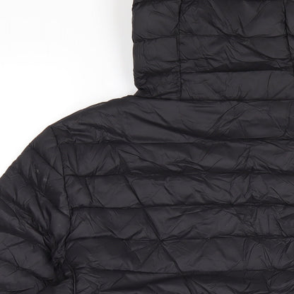 Mens UK Size L Back to Alaska Black Puffer Jacket