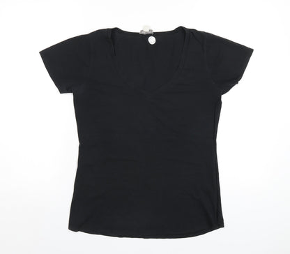 Womens UK Size M Witchery Black Basic T-Shirt