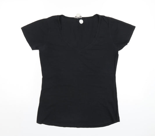Womens UK Size M Witchery Black Basic T-Shirt
