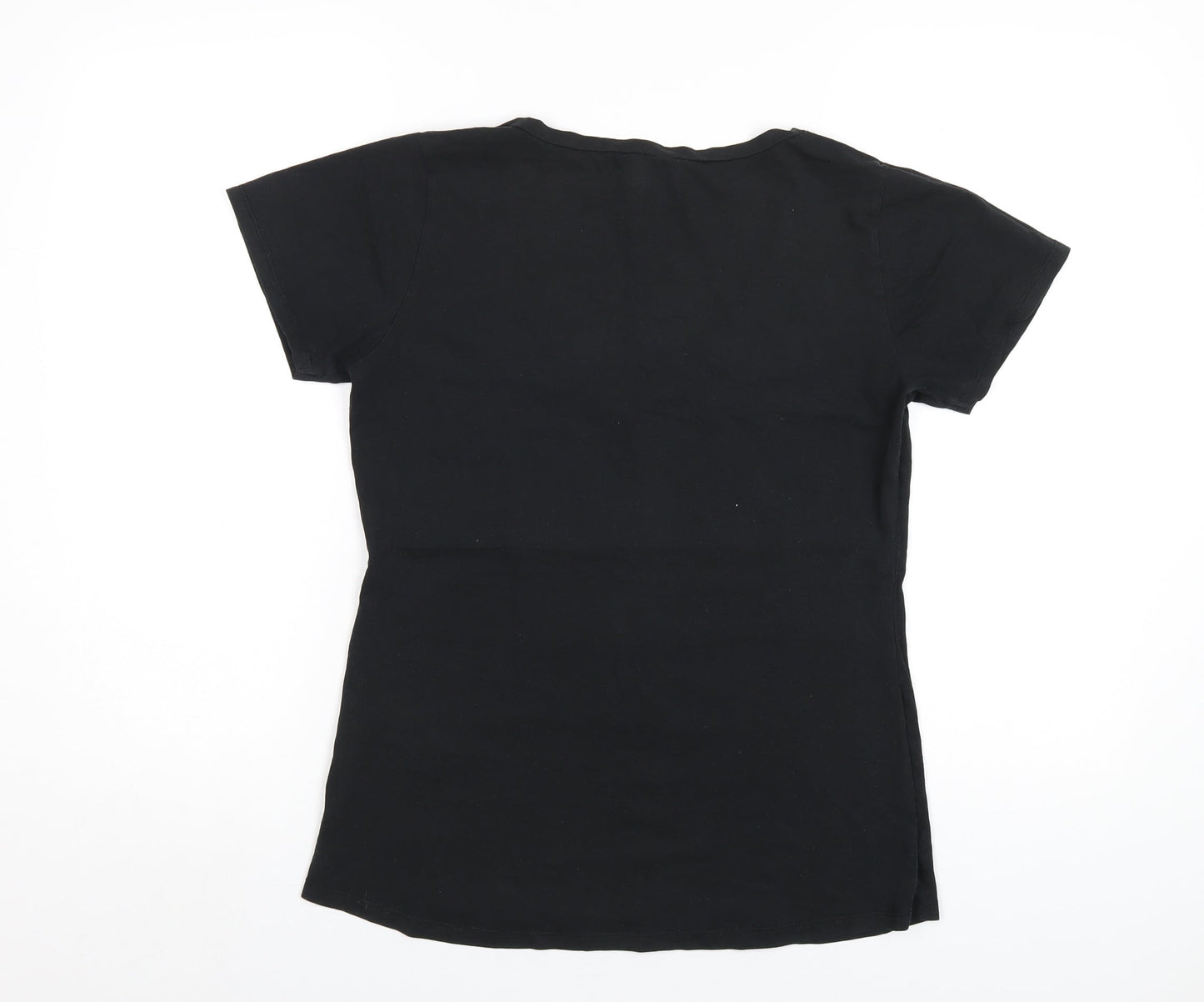 Womens UK Size M Witchery Black Basic T-Shirt