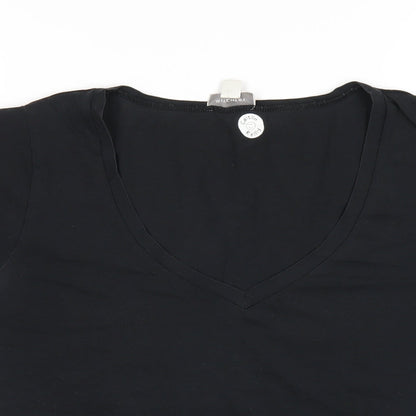 Womens UK Size M Witchery Black Basic T-Shirt