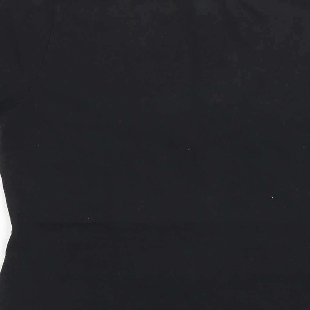 Womens UK Size M Witchery Black Basic T-Shirt