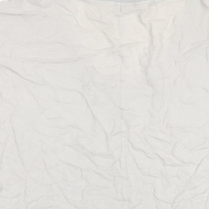 Jack Wills Womens Grey Cotton Basic T-Shirt Size 10 V-Neck