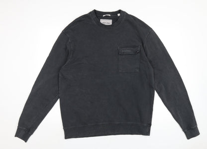 Mens UK Size L Jack Wills Grey Pullover Sweatshirt