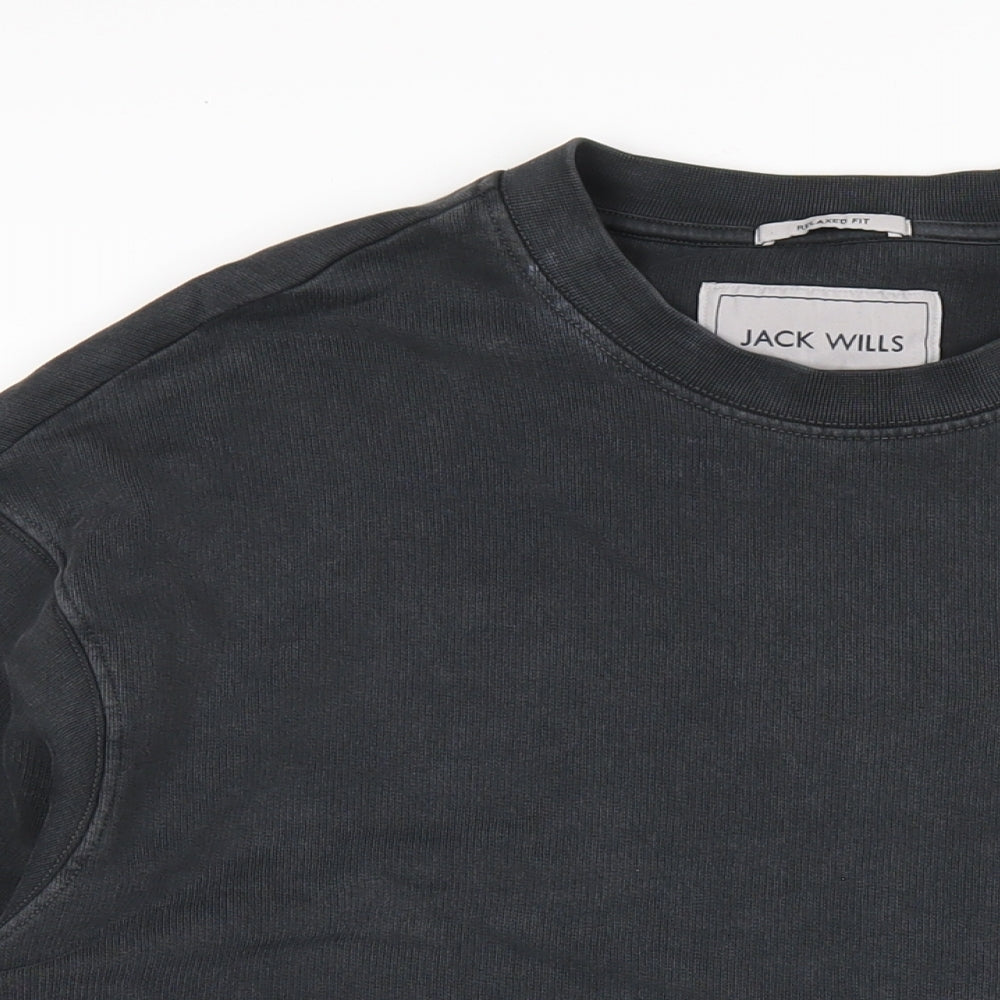 Mens UK Size L Jack Wills Grey Pullover Sweatshirt