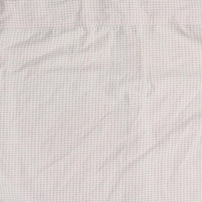 Barnaby Men's White Geometric Shirt M Long Sleeve