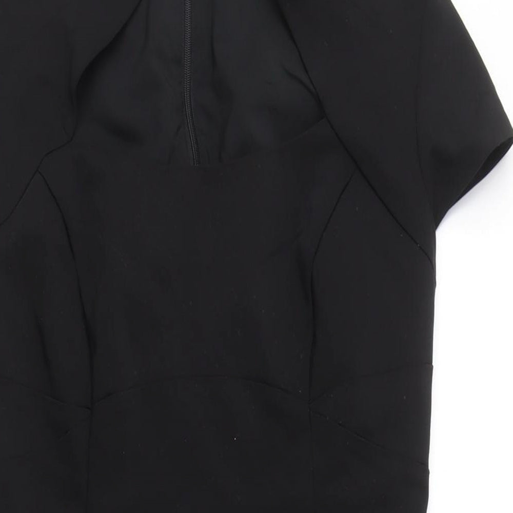 Oasis Women's Black Sheath Dress Size 12