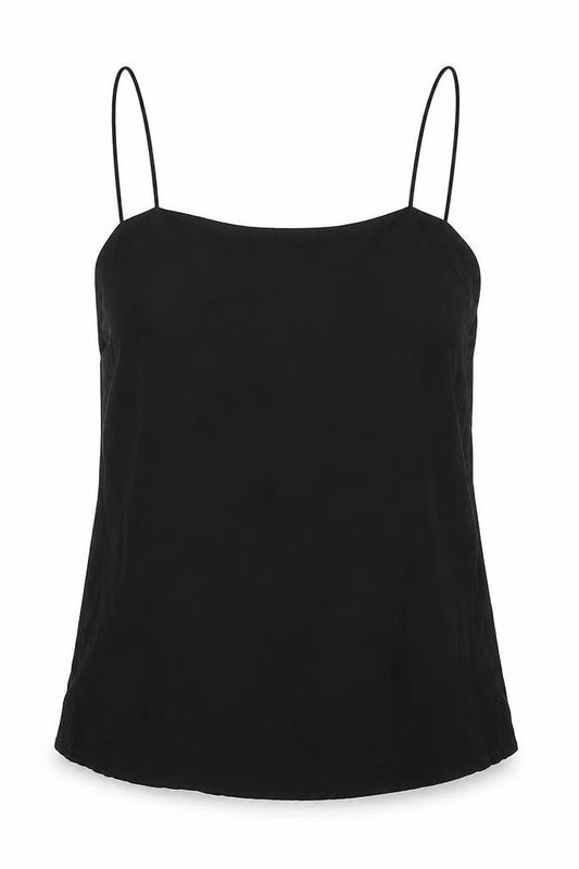 Womens UK Size S Mango Black Camisole Tank