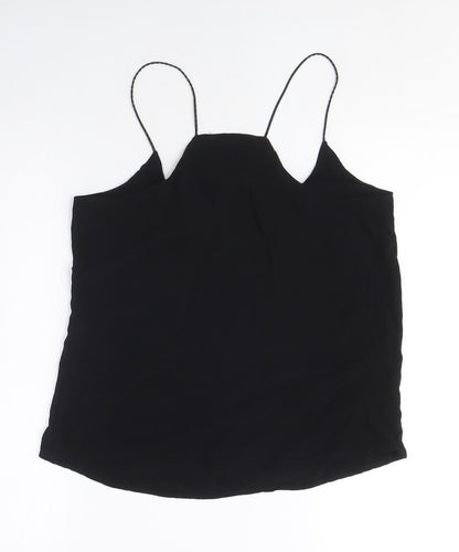 Womens UK Size S Mango Black Camisole Tank