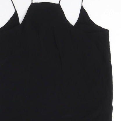 Womens UK Size S Mango Black Camisole Tank