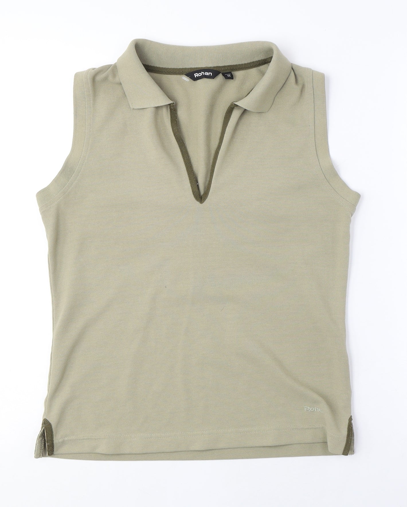Womens UK Size XS Rohan Beige Basic Polo