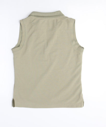 Womens UK Size XS Rohan Beige Basic Polo