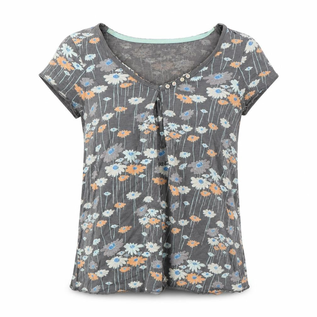 Womens UK Size M C&A Multicoloured Basic T-Shirt