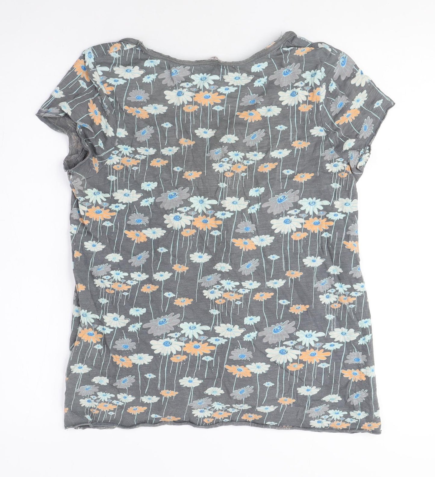 Womens UK Size M C&A Multicoloured Basic T-Shirt