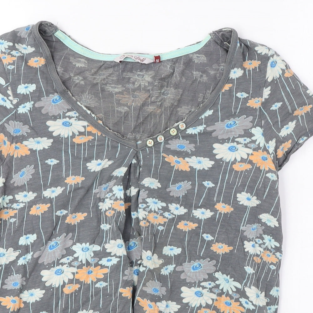 Womens UK Size M C&A Multicoloured Basic T-Shirt