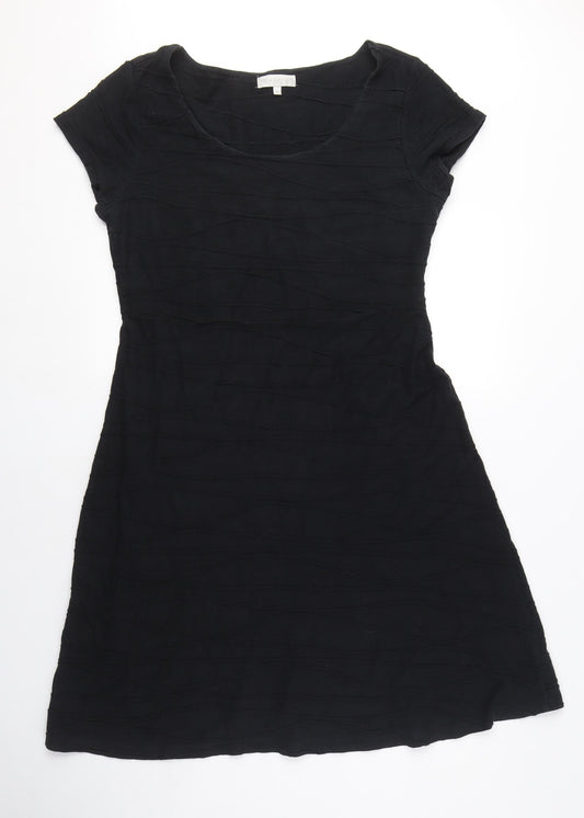 Women's Rocha John Rocha Black Stretch Jersey Skater Dress, M
