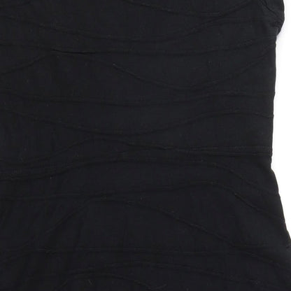 Women's Rocha John Rocha Black Stretch Jersey Skater Dress, M