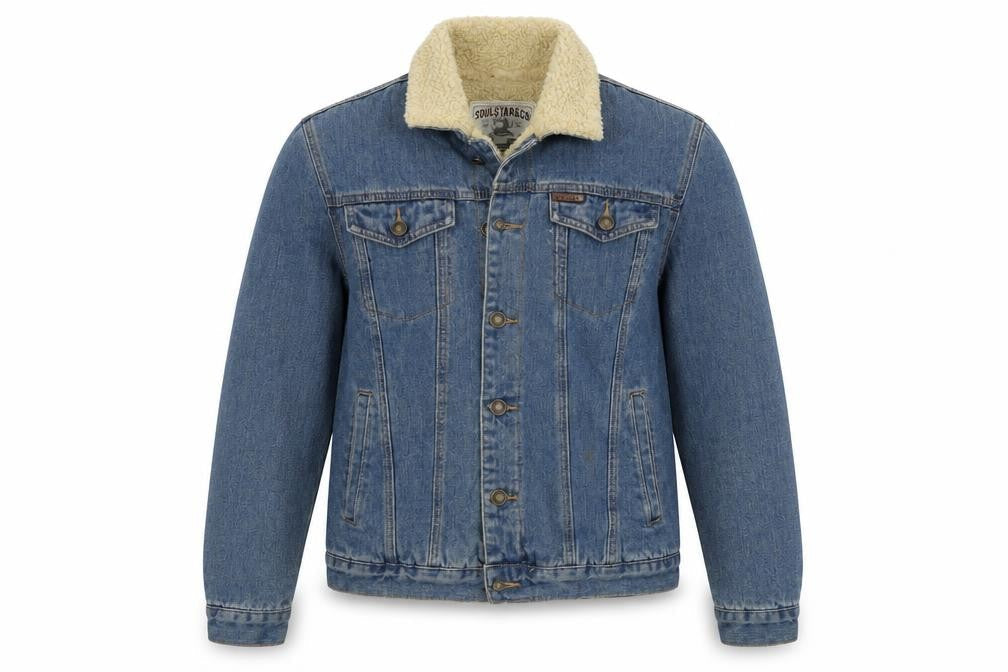 Mens UK Size L Soulstar & Co Blue Jacket