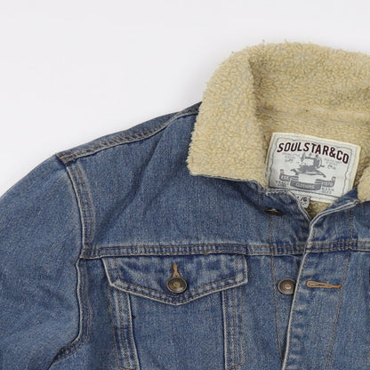 Mens UK Size L Soulstar & Co Blue Jacket
